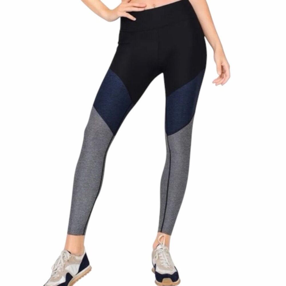 OUTDOOR VOICES Women’s Charcoal Navy Colorblock Springs 7/8 Legging XS